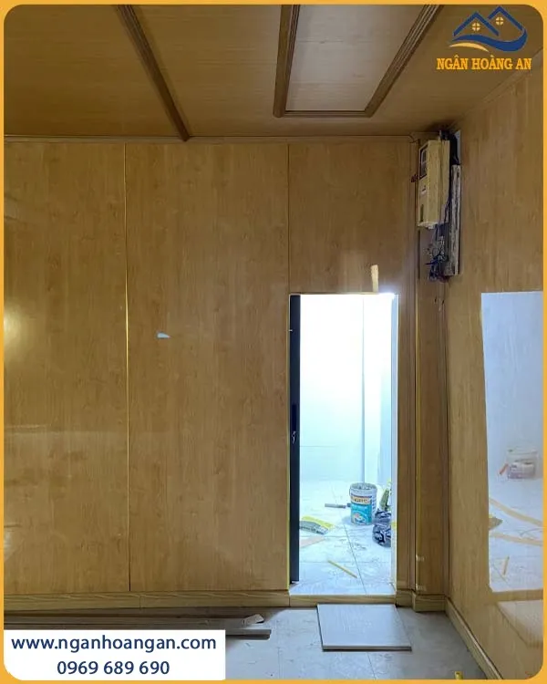 Ốp Tường PVC Giả Vân Đá Kosmos PVC2018 Màu Vân Gỗ